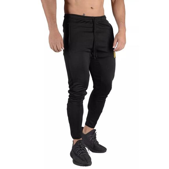 YoungLA Men's Soccer Training Track Pants Tapered Fit Zipper Ankle Black Medium - Picture 1 of 10